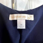 Westport 1962 Scallop Crochet Blue Halter Dress Size Medium Photo 3