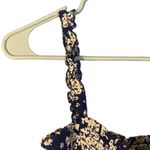 Lilly Rose Navy Blue Floral Sleeveless One Piece Shorts Romper Women Sz XS Photo 4