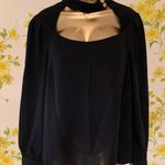 choker neck blouse in black size L Size L Photo 0