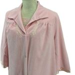 Vanity Fair Vintage Robe Pink House Coat Size Large Photo 1