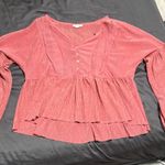 Blu Pepper Buckle Blouse with Button Detail Photo 0