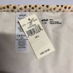 Aerie  Printed Ruffle Bikini Bottom Polka Dot Yellow Brown Ivory L Photo 2