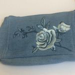 Ladies' Avon Small Embroidered Denim Wristlet Photo 1