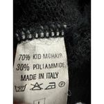 Creazioni Damas Italy Mohair Blend Beaded Cardigan Sweater Women's Size L Black Size L Photo 5