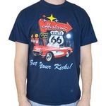 Gildan Get Your Kicks Route 66 Classic Car Shirt Photo 0