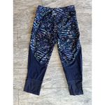 Marika‎ Activewear Capri Leggings Crop Pants Small Vented Navy Blue Athletic Photo 1