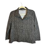 Habitat  Blazer Pants Set Women's Size XS Extra Small Plaid Wide Leg Brown Photo 1