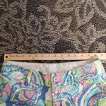 Lilly Pulitzer  Blue and Green High Waist Shorts Callahan Vacation Womens Size 0 Photo 7