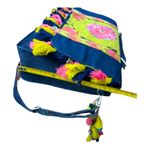 Khaadi Pakistani traditional embroidered Jean bag with fringes Pink Photo 8