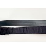 Chico's CHICO’S | Black Velvet Stretchy-Back Belt Shell Rhinestone Buckle Fits Sz. Large Photo 2