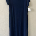 Eileen Fisher NEW ‎ Jersey Stretch Maxi Dress Blue Medium Photo 0