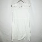See By Chloe  White Short Sleeve Eyelet Elastic Waist Dress in Medium Photo 4