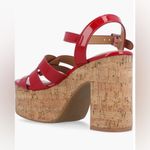 Journee Collection Jania Tru Comfort Platform Sandal Women's 7 Red Cork NWOT Photo 4