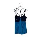 Athleta  Women's Tank Top Built In Bra Athletic Gym Yoga‎ Blue Black Size Medium Photo 4
