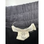 Happily Grey Pants Women Sz Medium Black Thermal Lounge Elastic Stretch Waist Photo 5