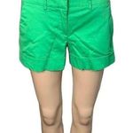 New York & Co. Womens Dress Shorts Cuffed Bright Green Summer Lightweight Sz 0 Photo 0