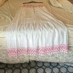 Juicy Couture  14 white eyelet adjustable strap lined above knee ruffle embroider Photo 9