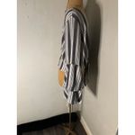 Altar'd State Altar’d State Cropped Ruffle Sleeve Striped Top L Tie Front Nautical Costal Photo 3