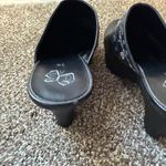 Fashion Bug Y2K  8.5 Faux Leather Studded Black Clogs Trendy Boho Grunge Indie Photo 9