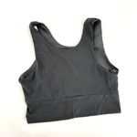 DYI ‎ crop top bra black ribbed size small Photo 3