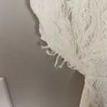 Alexis  White Lace Open Back Romper Small Photo 4