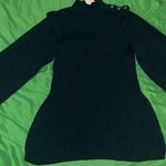 River Island NWT Dark Green Ribbed Sweater with Button Detail size 6 Photo 0
