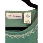 Alfred Dunner  Teal Paisley Embroidered Knit Top L Short Sleeve Photo 4