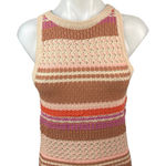 Lulus NEW Exceptional Expression Beige Multi Striped Sweater Knit Tank Top Sz XS Photo 0