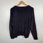 Umgee  Chenille Sweater Sz L Lace Up Pullover‎ Long Sleeve Casual Soft Comfort Photo 3