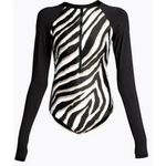 Trina Turk 💕💕 Vivant Half Zip Paddle Suit ~ Vivant Print Swim Knit XS NWT Photo 9