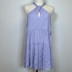 Anthropologie ‘Lavinia’ Halter Blouse Lilac Boho Sleeveless Women’s Size Large Photo 1