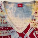 Glima Y2K Colorful Text Collage Floral Print Graphic V Photo 9