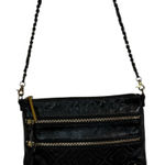 Elliott Luca Messina 3 Zip Genuine Leather Crossbody Black Photo 0