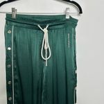 The Kooples Piped Side-Snap Drawstring Track Pants Green Photo 3
