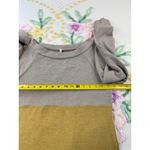 Beeson River Colorblock Sweatshirt size S Women's Gray Mustard Charcoal Casual Photo 3