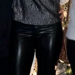 Amazing Lace Silver Puff Sleeve Metallic Top Photo 2