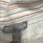 Talbots T by  Striped Cowl Neck Pullover Sweatshirt Side Zip Size XS Photo 1