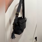 Great American Black Leather Shoulder/Crossbody Bag Photo 6