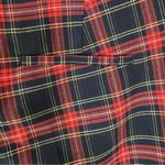 ZARA  Plaid Straight Leg Slim Pant Black and Red Size 4 Photo 8