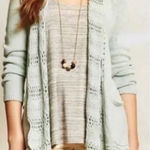 Anthropologie  Angels of The North Open Front Crochet Knit Cardigan Sweater Photo 0