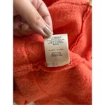 Anthropologie Moth Orange Boiled Wool Hooded Cowl Neck Coat Womens Size XS Orange Photo 4