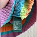 Ralph Lauren Lauren  100%‎ Cotton Cable Knit Striped Sweater Multi Color Sz S Photo 3