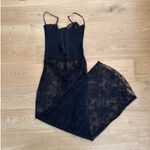 SKIMS  Maxi Dress Sheer Lace Corset Size L Black Photo 5