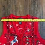 Vintage Studio Festive Red Sweater Vest Size undefined Photo 11