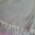 Free People  WE THE FREE FADED GREEN CUTOFF PAPERBAG HIGH WAISTED JEANS SHORTS M Photo 4