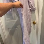 Chico's  XL 3 Linen‎ Striped Shirt Dress Button Down Embellished Casual Tunic Photo 4