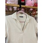 ZARA  Collared Short Dress 4174/802/712 Size Small Cream Bloggers Favorite Photo 3