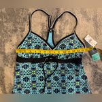 Women's NWT Beach Native Blue Patterned Bikini Top Size undefined Photo 4