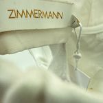 Zimmermann NWT  Petal Appliqué Linen Silk Corset Gown White Midi Dress Size 1 Photo 12