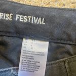 American Eagle Outfitters Black / Dark Gray Distressed Denim Jean Shorts, Size 6 Photo 11